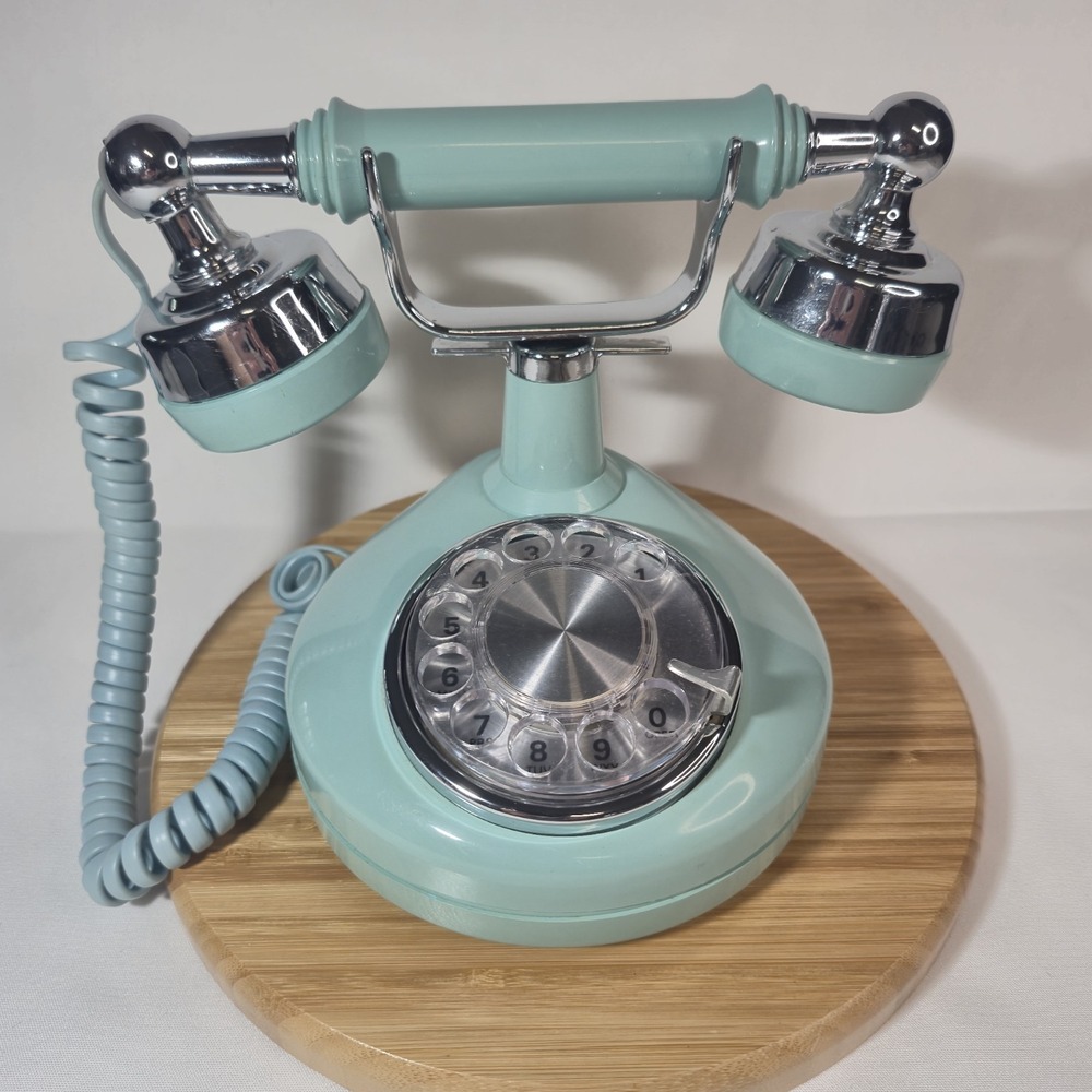 Vintage Western Electric French Princess Rotary Telephone Seafoam Tiffany Blue